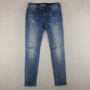 Vigoss Jeans Womens 27x28 Blue Jagger Super Skinny‎ Classic Fit Light Wash Denim